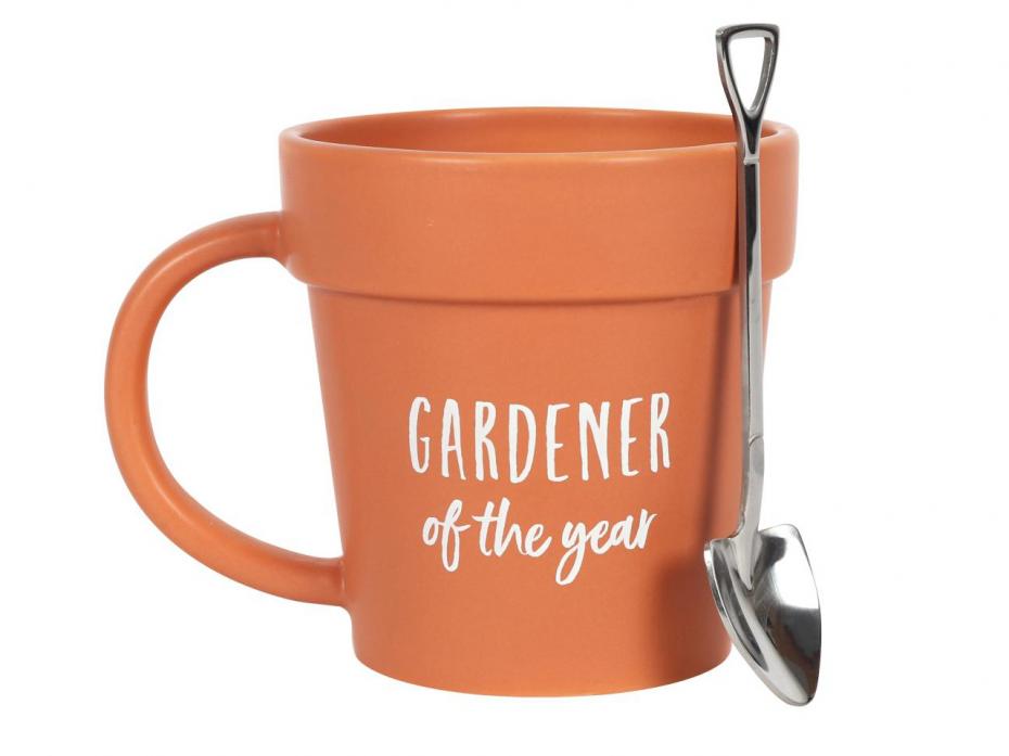 Gardener Of The Year Mug and Shovel Spoon